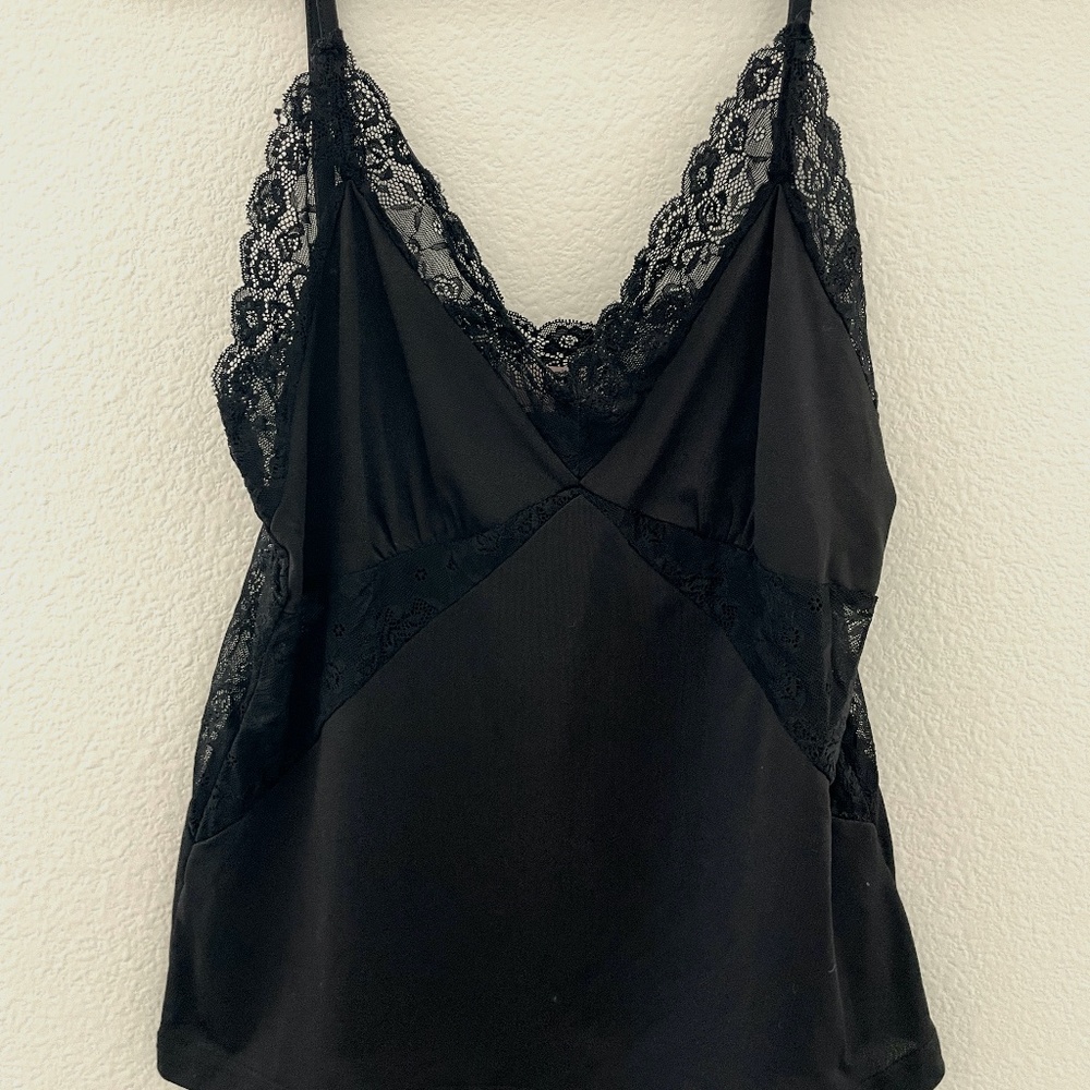 Black Lace Tank Top